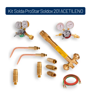 Kit Solda ProStar Soldox 201 ACETILENO.